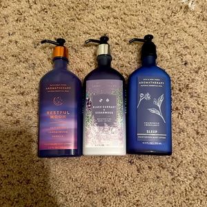 Pack of 3- Bath & Bodyworks aromatherapy lotions